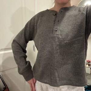 Old Navy Women's Gray Long Sleeve Top